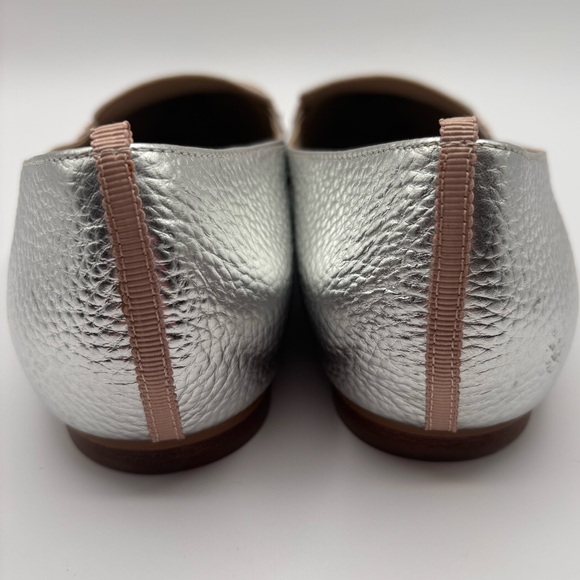 Boden Silver and White Flats with Tan Accent - Picture 6 of 13